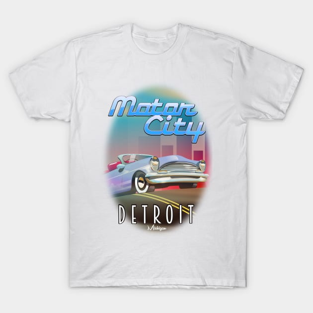 Morot City Detroit Michigan T-Shirt by nickemporium1